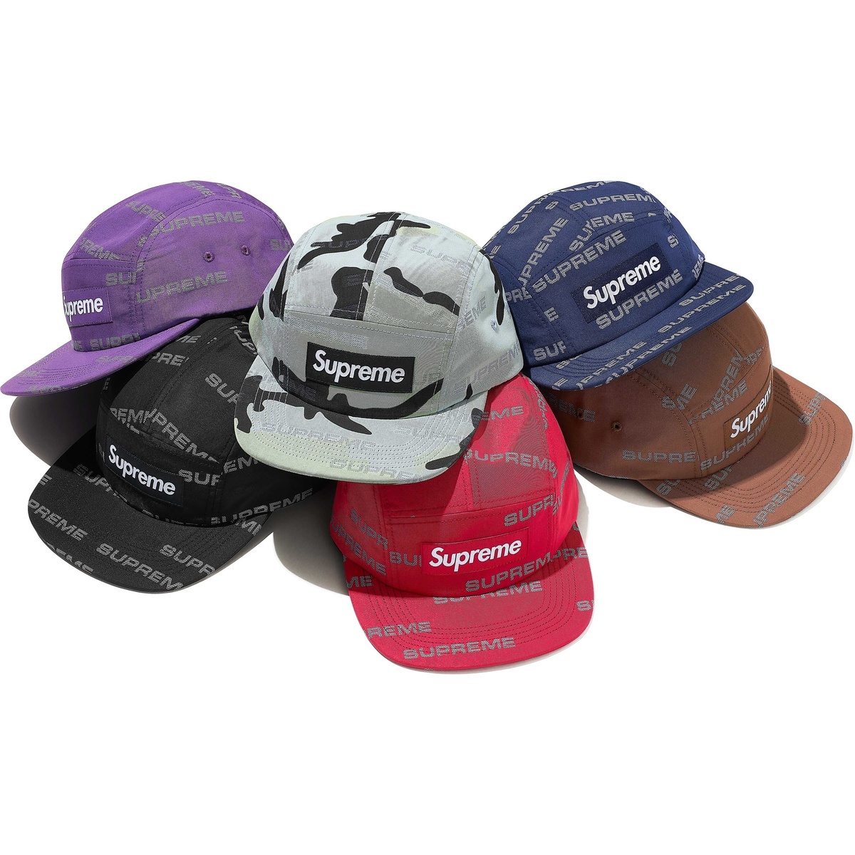 帽子 Reflective JacquardLogo Camp Cap supreme Reflective Jacquard Camp Cap - fall/winter 2024 - Supreme