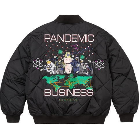 Supreme AOI Quilted Work Jacket - Black