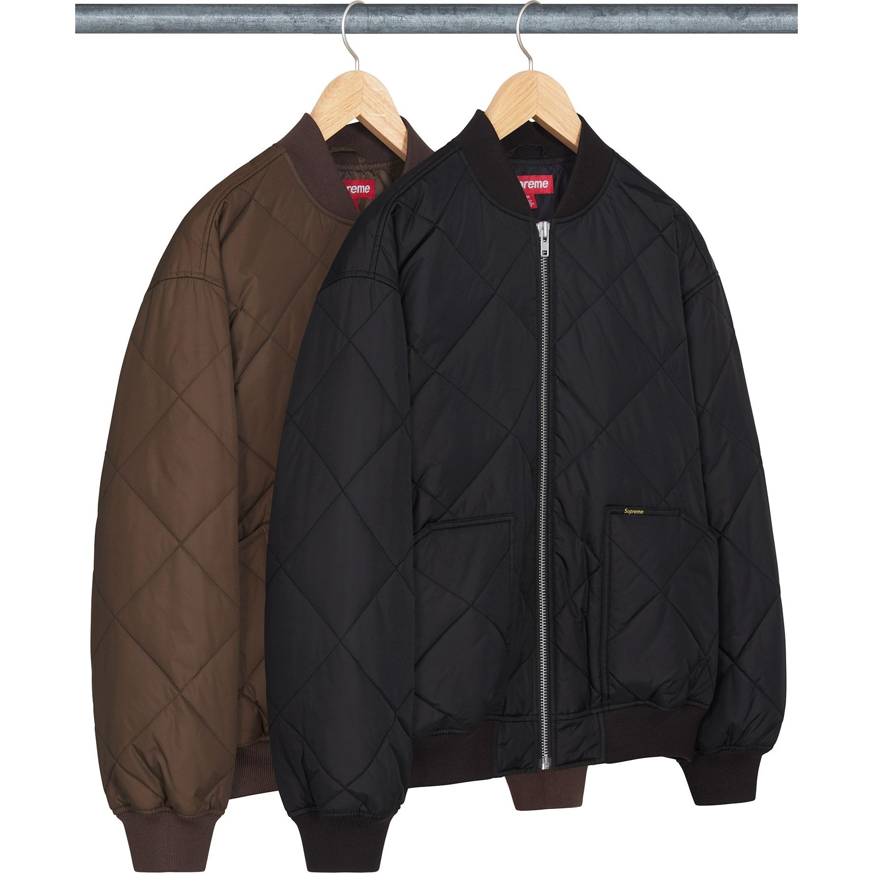 Supreme AOI Quilted Work Jacket (FW24) - Group Shots - $328