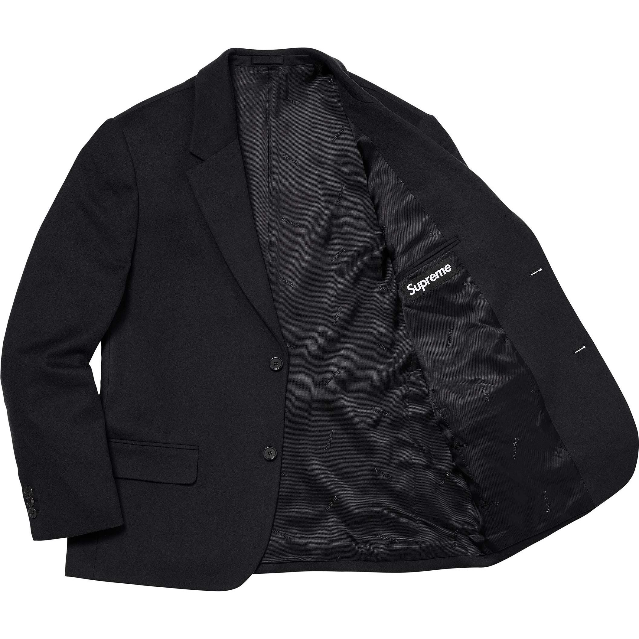 Supreme Brushed Wool Suit (FW24) - Black - $798