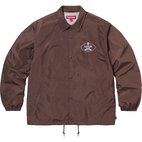 Supreme Crest Coaches Jacket - Brown