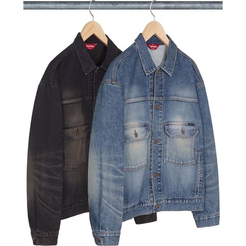 Distressed Selvedge Trucker Jacket - Supreme