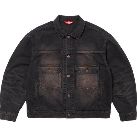 Distressed Selvedge Trucker Jacket - Supreme