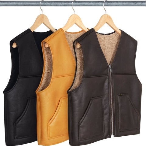 Reversible Faux Shearling Vest - fall/winter 2024 - Supreme