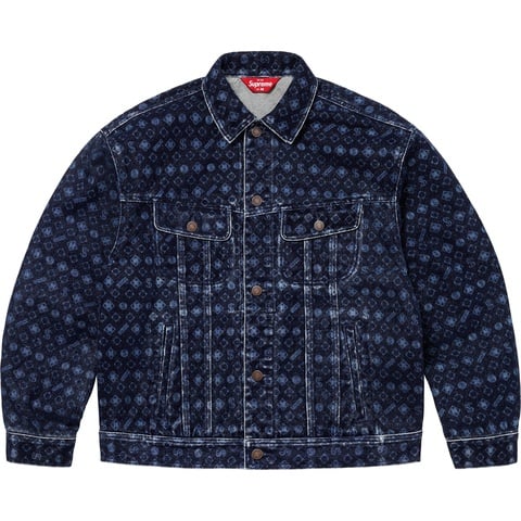 Flocked Denim Trucker Jacket - fall/winter 2024 - Supreme