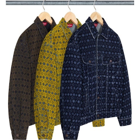 Flocked Denim Trucker Jacket - fall/winter 2024 - Supreme