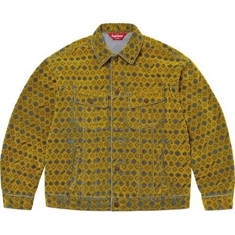 Flocked Denim Trucker Jacket - fall/winter 2024 - Supreme