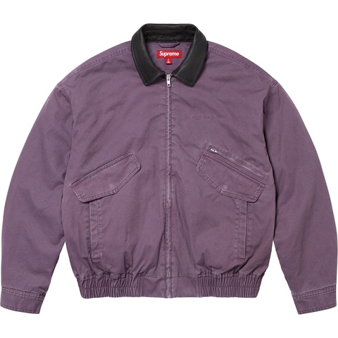 Leather Collar Utility Jacket - fall/winter 2024 - Supreme