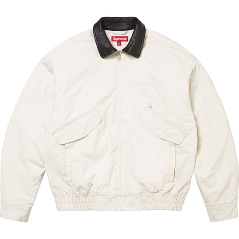 (希少) シュプリームLeather Collar Utility jacket Supreme Leather Collar Utility Jacket Navy Size: Extra Large | eBay