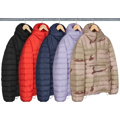 Micro Down Half Zip Hooded Pullover - Supreme