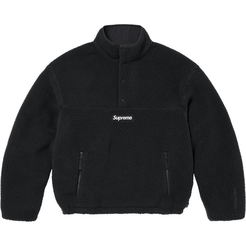 Supreme Polartec® Shearling Reversible Pullover - Black