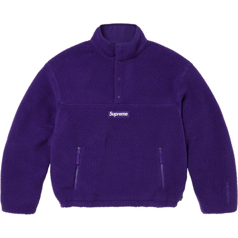 Supreme Polartec® Shearling Reversible Pullover - Purple