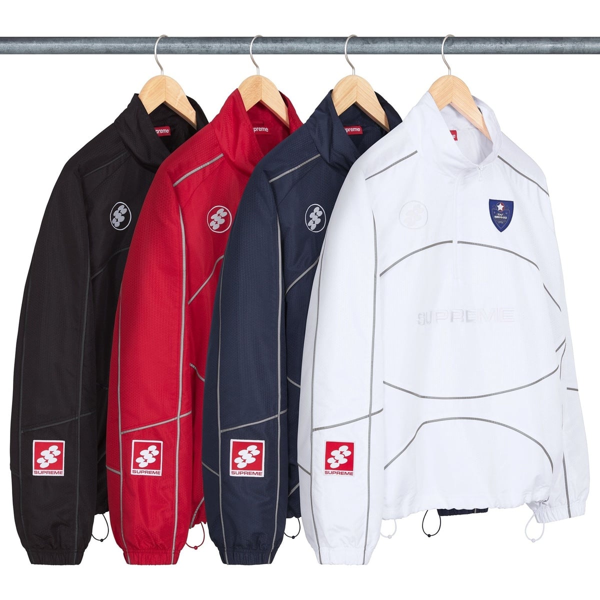 【値引きします】Reflective Piping Pulloverセットアップ Reflective Piping Pullover - fall/winter 2024 - Supreme