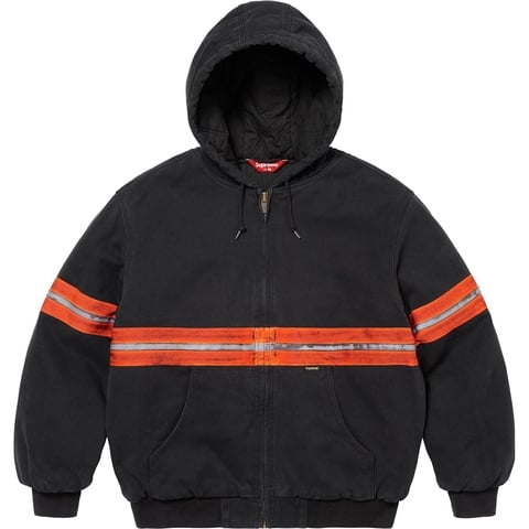 Reflective Stripe Hooded Work Jacket - Supreme