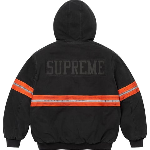 Reflective Stripe Hooded Work Jacket - Supreme