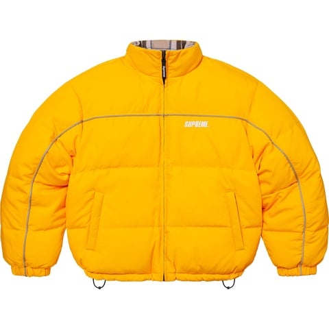 Supreme Reversible Puffer Jacket - Yellow