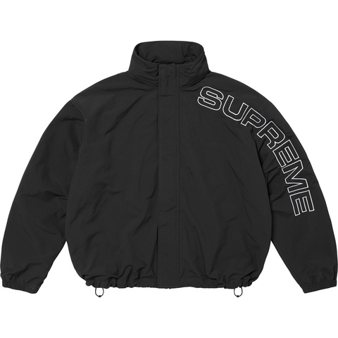 Supreme Spellout Embroidered Track Jacket - Black