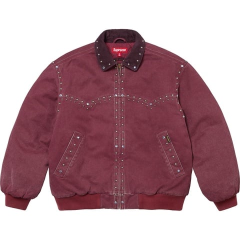 Supreme Supreme®/b.b. Simon Studded Work Jacket - Burgundy