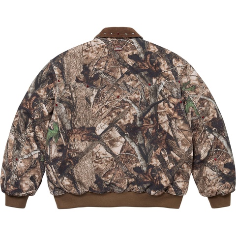 ジャケット・アウター Supreme x B.B. Simon Studded Work Jacket Supreme x B.B. Simon Studded Work Jacket Black Burgundy Camo