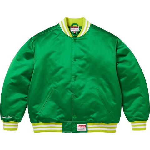 Supreme®/Mitchell & Ness Satin Varsity Jacket - Supreme