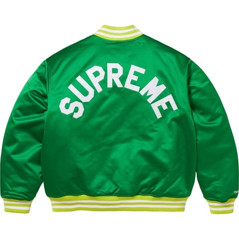 Supreme®/Mitchell & Ness Satin Varsity Jacket - Supreme Supreme®/Mitchell & Ness Satin Varsity Jacket - Supreme