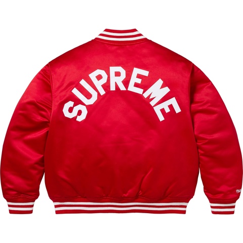 Supreme®/Mitchell & Ness Satin Varsity Jacket - Supreme