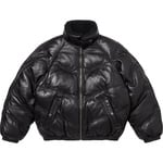 Supreme Supreme Schott Chevron Leather Down Puffer Jacket (FW24) - Black