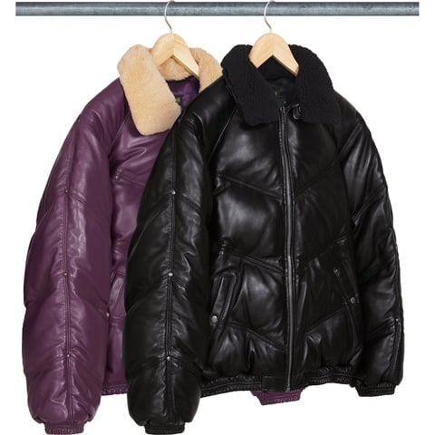 Supreme®/Schott® Chevron Leather Down Puffer Jacket - Supreme Supreme®/Schott® Chevron Leather Down Puffer Jacket - Supreme