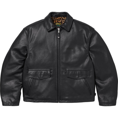 Supreme®/Schott® Leather Racer Jacket - Supreme