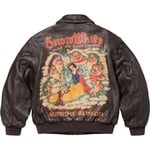 Supreme Supreme Schott Snow White Hand-Painted Leather A2 Jacket (FW24) - Brown
