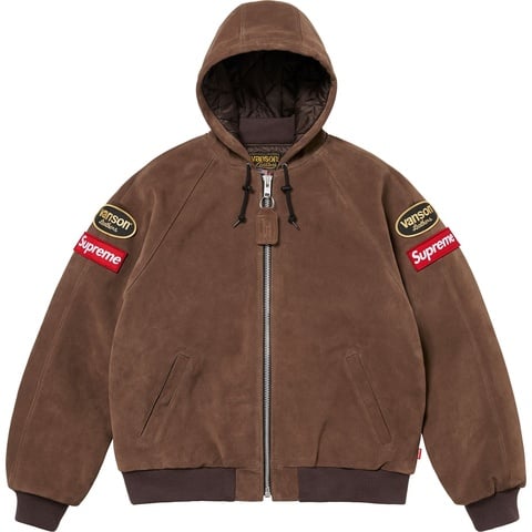 ジャケット・アウター SupremeVansonLeathersHooded WorkJacketXL Supreme®/Vanson Leathers® Hooded Work Jacket - Supreme