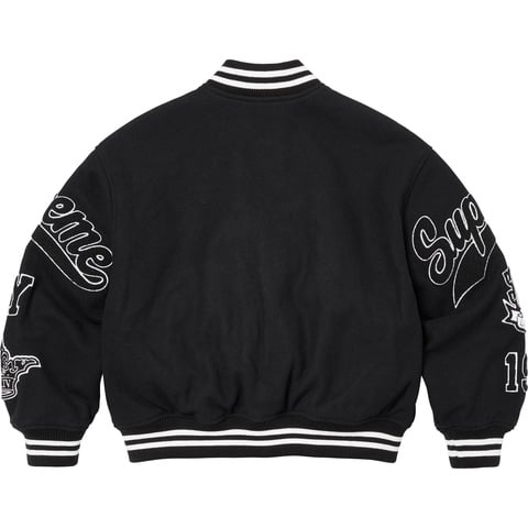 Y*U様 シュプリーム ヴェリタス バーシティ ジャケット Sサイズ　ブラック Veritas Varsity Jacket - fall/winter 2024 - Supreme