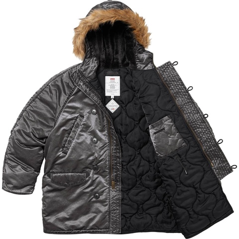 Washed Flight Satin N-3B Parka - fall/winter 2024 - Supreme