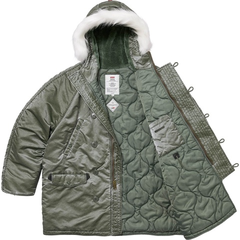 ジャケット・アウター Supreme Washed Satain N3B Flight Jacket Washed Flight Satin N-3B Parka - fall/winter 2024 - Supreme