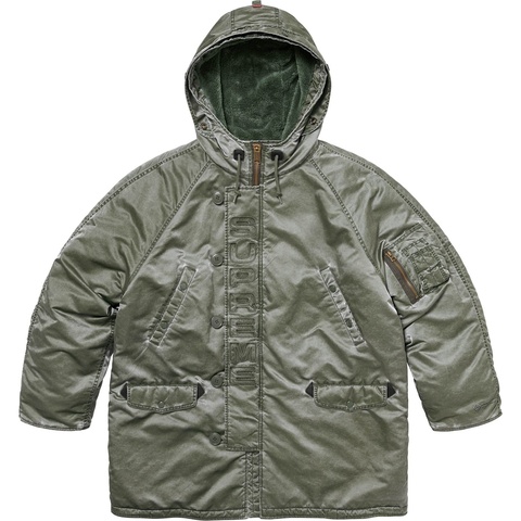 Washed Flight Satin N-3B Parka - fall/winter 2024 - Supreme