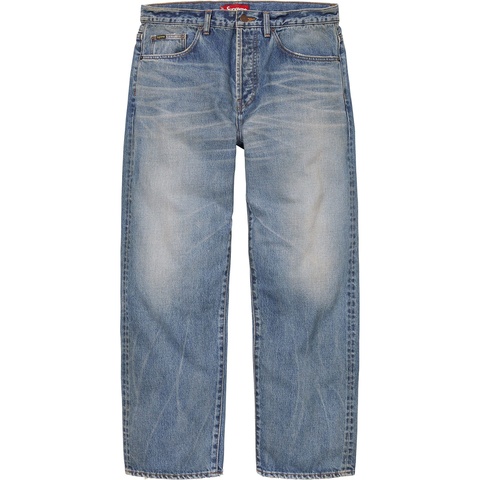 Distressed Loose Fit Selvedge Jean - Supreme