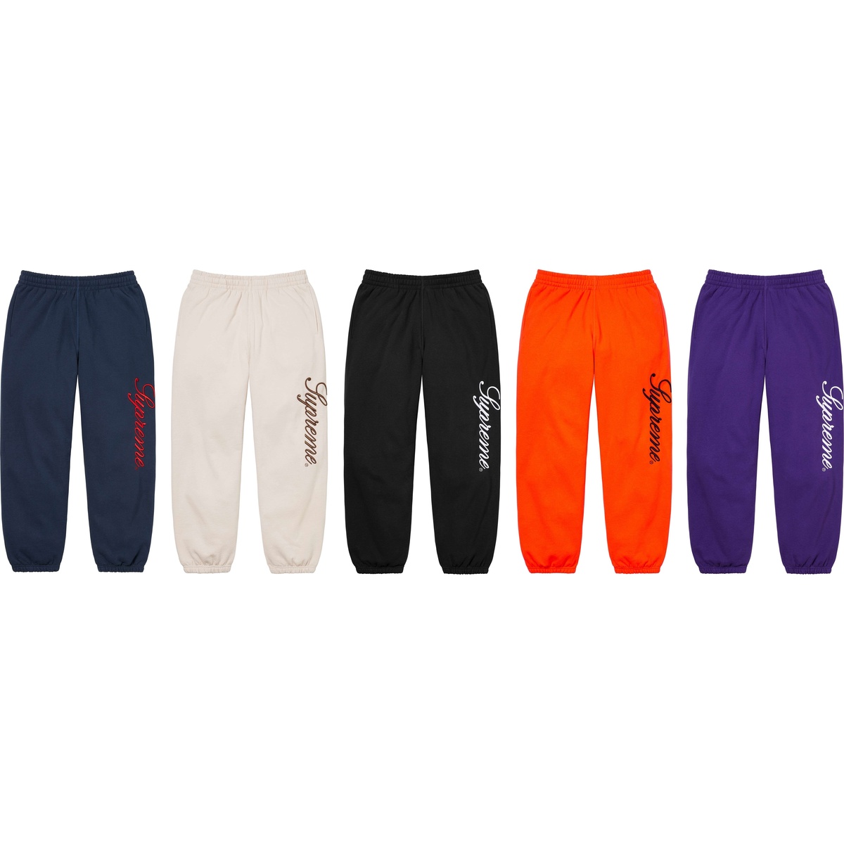 Supreme Embroidered Script Sweatpant (fall/winter 2024) - $148.00