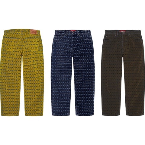 B*J様 Supreme Flocked Loose Fit Jean 30サイ Flocked Loose Fit Jean - fall/winter 2024 - Supreme