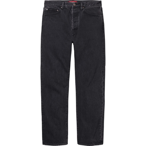 Supreme Stone Washed Black Slim Jean - Washed Black