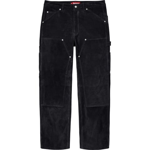 Supreme Suede Double Knee Painter Pant - Black