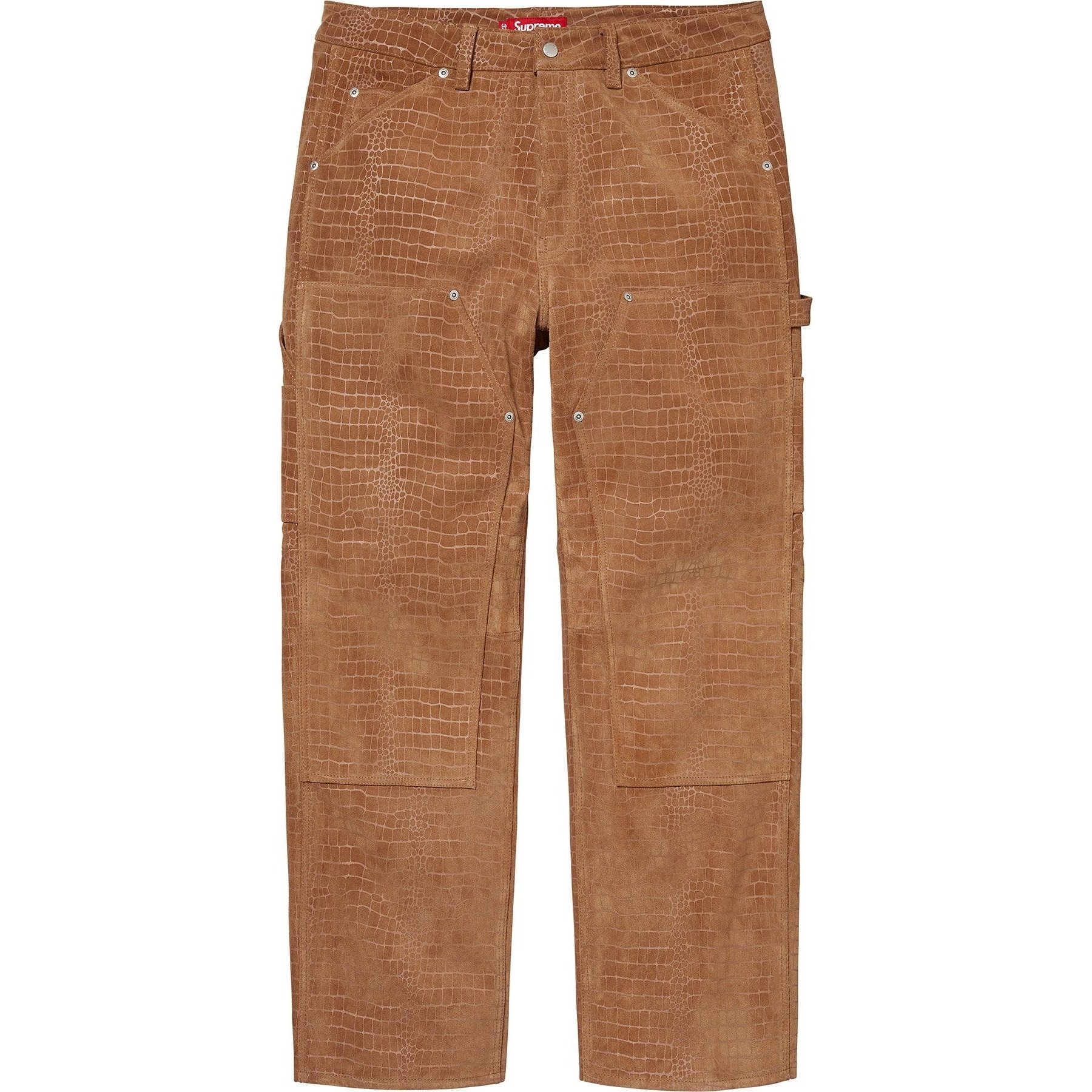 Supreme Suede Double Knee Painter Pant (FW24) - Croc - $498