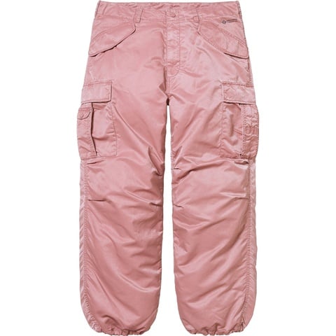 Supreme Cargo Pant ピンクデジカモ 17aw Washed Flight Satin Cargo Pant - fall/winter 2024 - Supreme