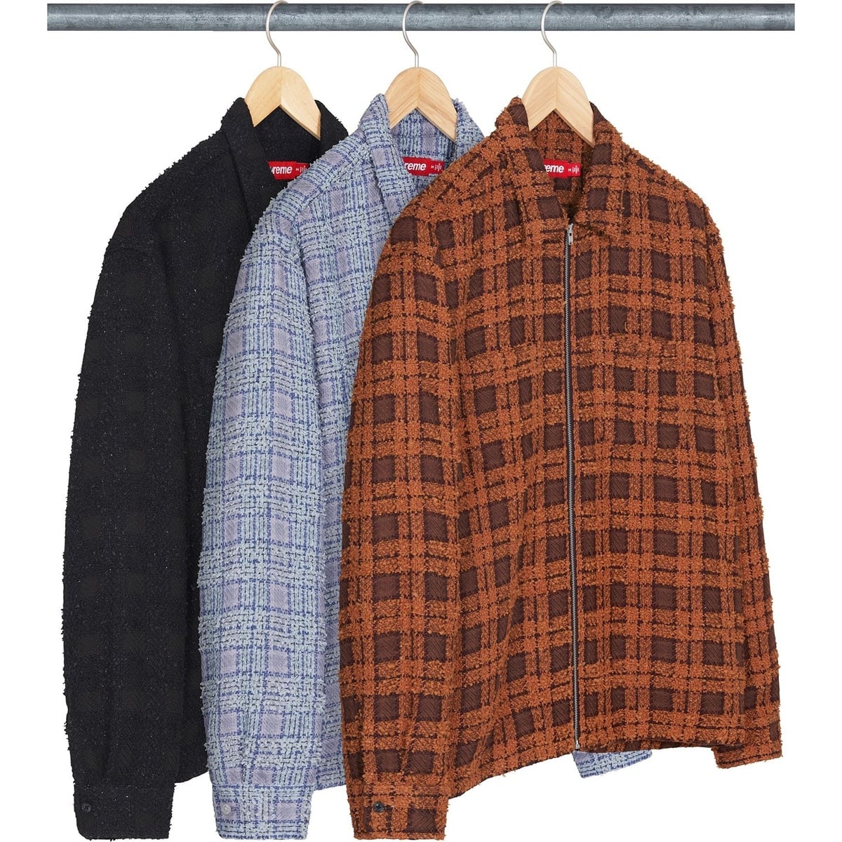 Bouclé Zip Up Shirt - fall/winter 2024 - SupremeCommunity