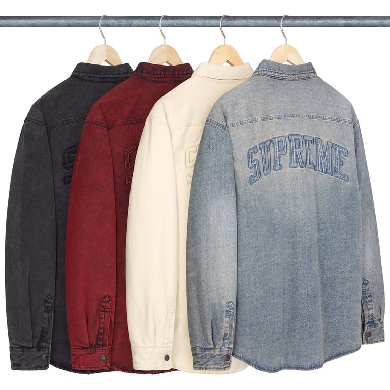 Supreme Faux Shearling Lined Work Shirt (fall/winter 2024) - $158.00