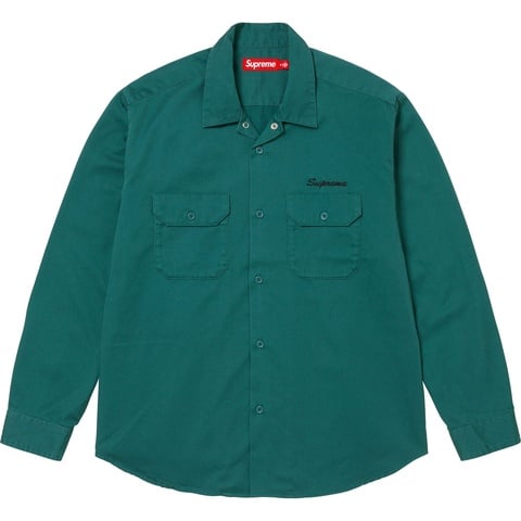 Supreme Mister Cartoon Work Shirt - Work Green