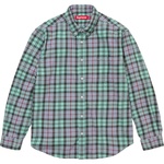 Supreme Plaid Flannel Shirt (FW24) - Blue