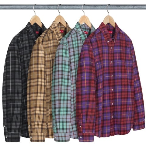Supreme Plaid Flannel ShirtチェックネルシャツL茶 Plaid Flannel Shirt - fall/winter 2024 - Supreme