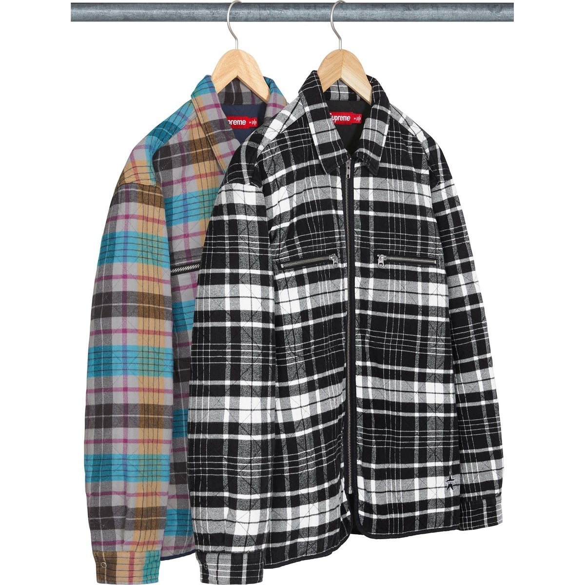 Quilted Flannel Zip Up Shirt - SupremeCommunity