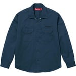 Supreme Snow White Work Shirt (FW24) - Light Navy