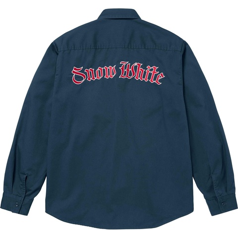 Supreme Snow White Work Shirt - Light Navy